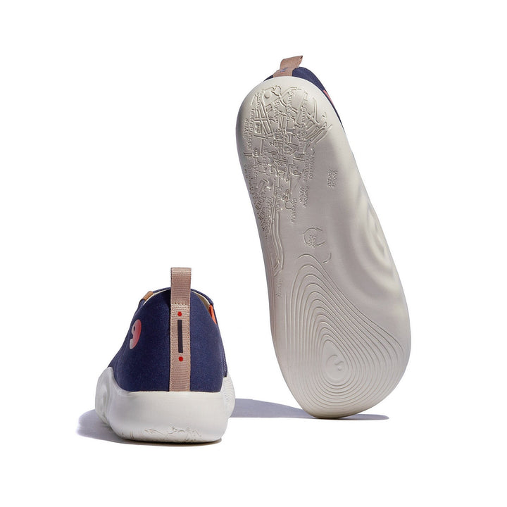 UIN Men Dark Ink Blue Toledo X Men Canvas loafers