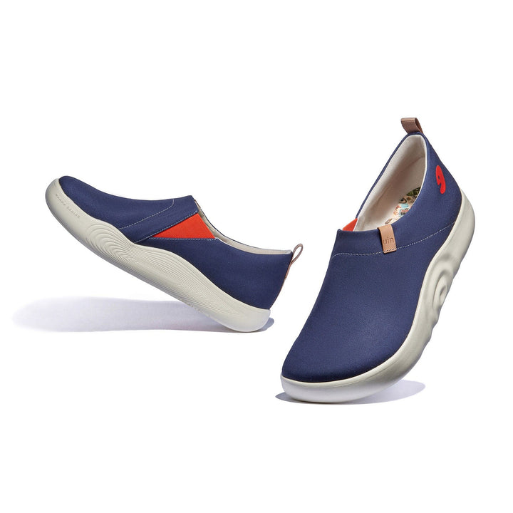 UIN Men Dark Ink Blue Toledo X Men Canvas loafers