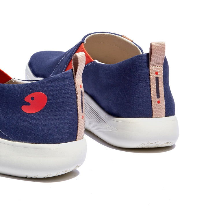 UIN Men Dark Ink Blue Toledo X Men Canvas loafers