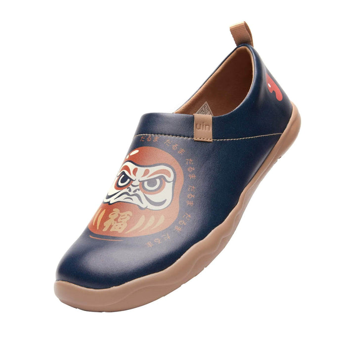 UIN Men Daruma-Deep Blue Canvas loafers