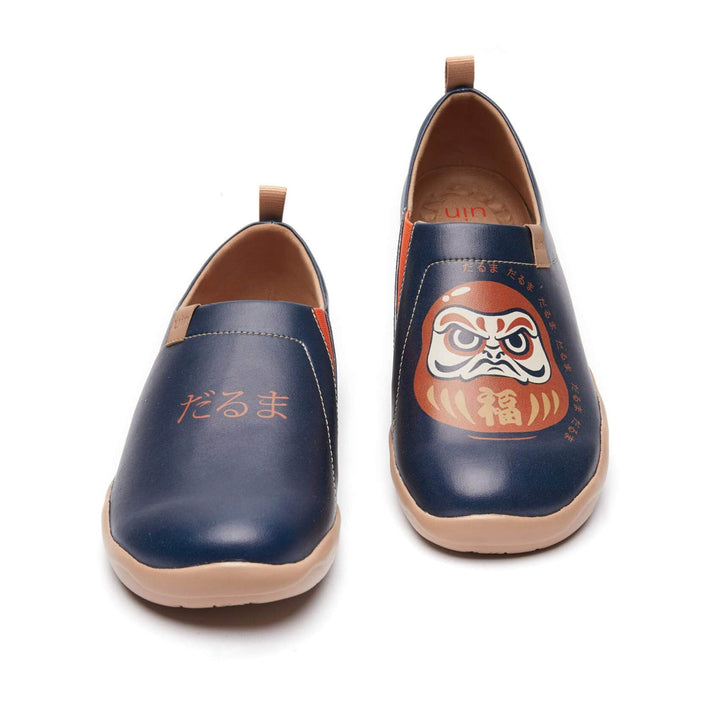 UIN Men Daruma-Deep Blue Canvas loafers