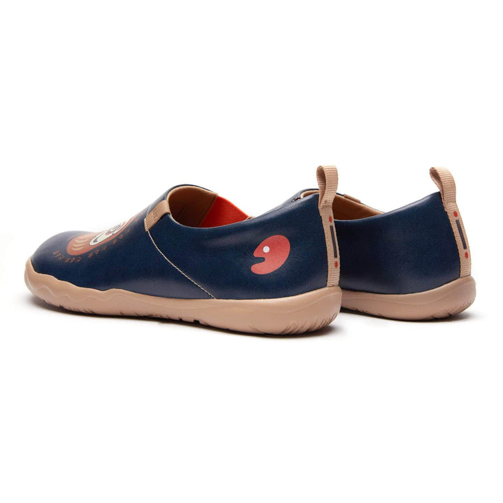 UIN Men Daruma-Deep Blue Canvas loafers