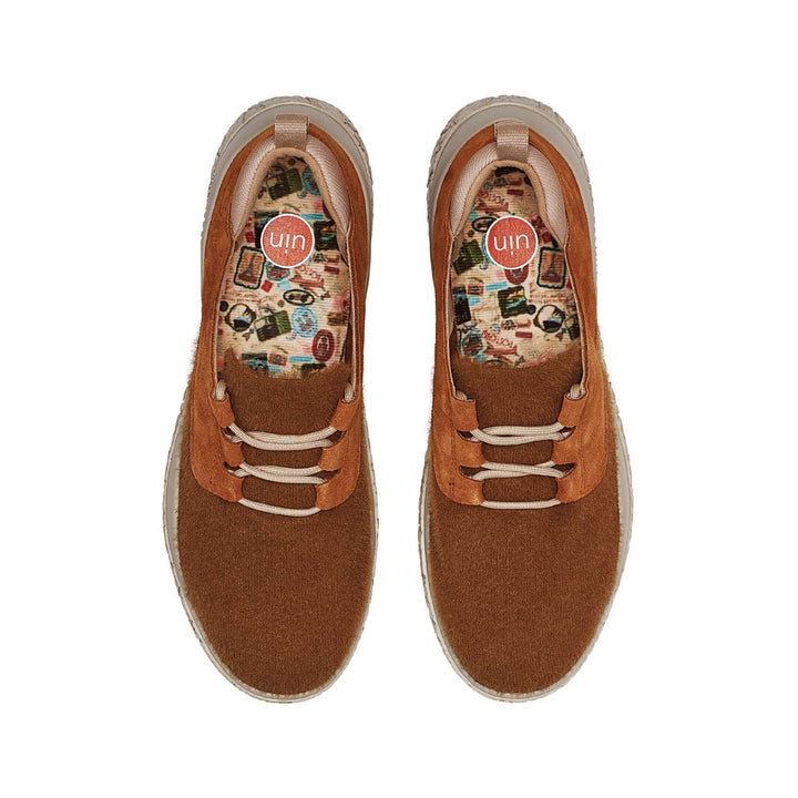 UIN Men Deep Cocoa Bardenas III Men Canvas loafers