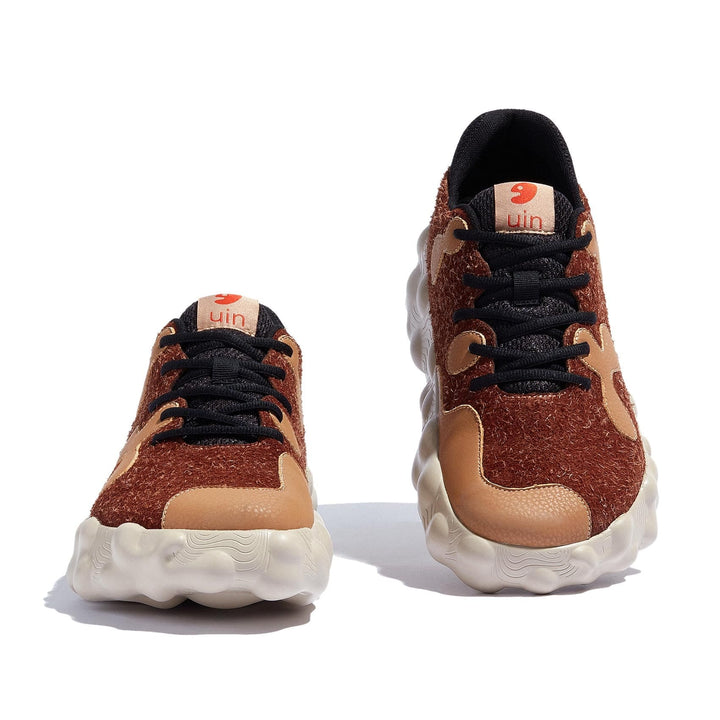 UIN Men Fluffy Brown Figueras I Men Canvas loafers