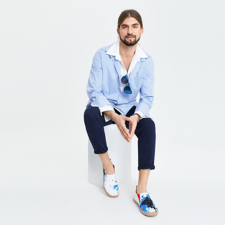 UIN Men Furious Frog Toledo I Men Canvas loafers