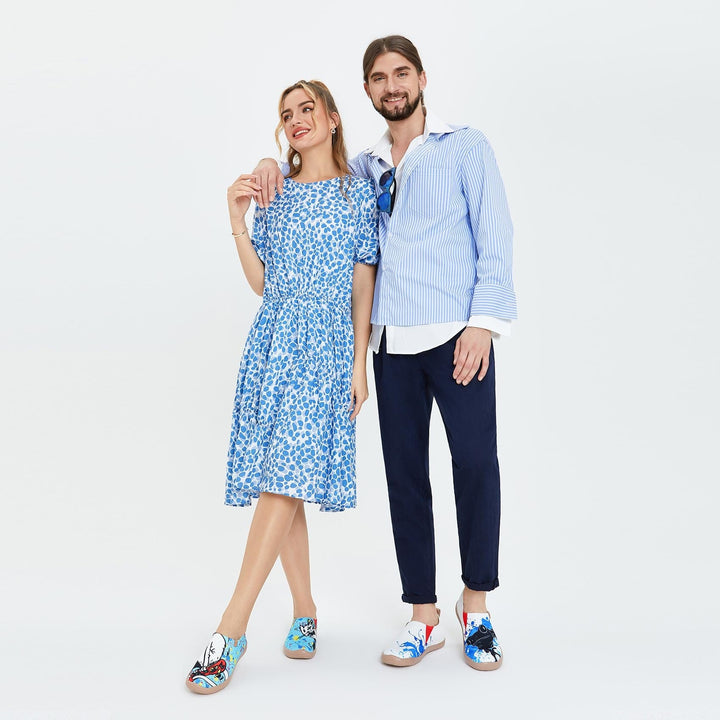 UIN Men Furious Frog Toledo I Men Canvas loafers