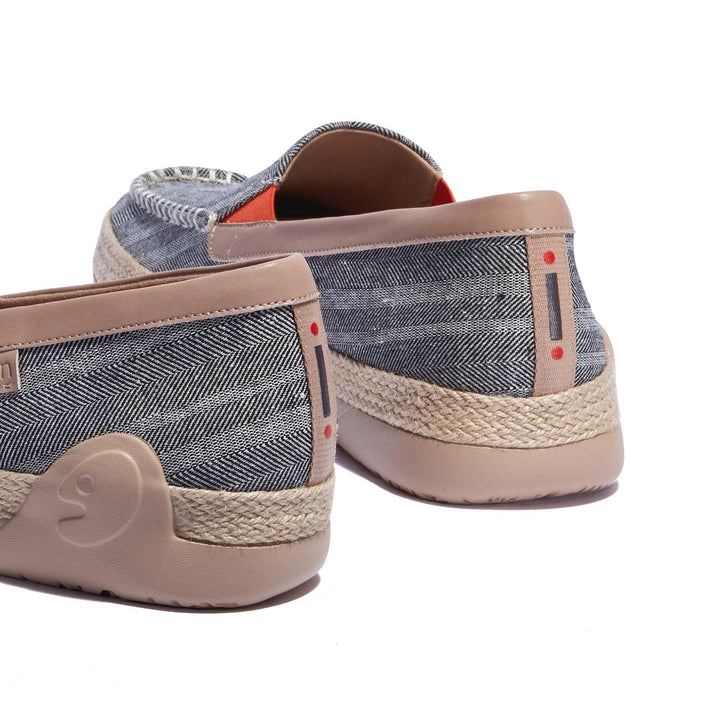 UIN Men Galaxy Grey Marbella V Men Canvas loafers