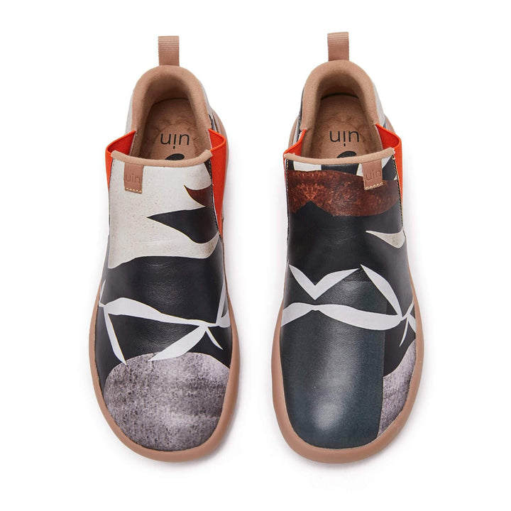 UIN Men Giant Leave Canvas loafers