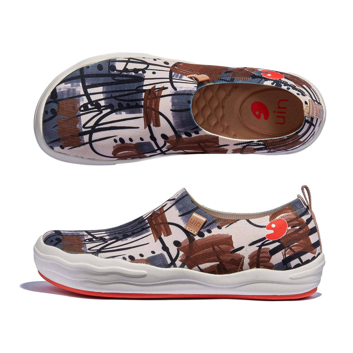 UIN Men Graffiti Arab Toledo VIII Men Canvas loafers