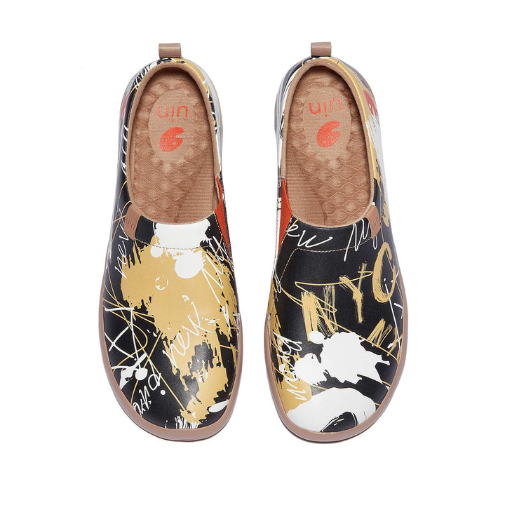 UIN Men Graffiti NYC Toledo I Men Canvas loafers