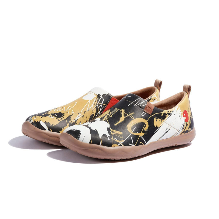 UIN Men Graffiti NYC Toledo I Men Canvas loafers