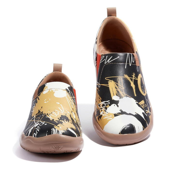 UIN Men Graffiti NYC Toledo I Men Canvas loafers