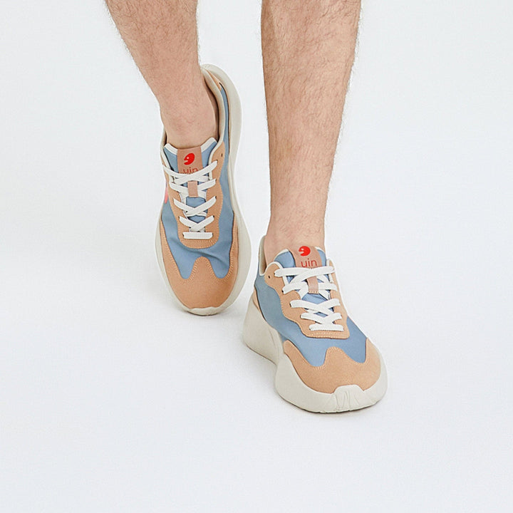 UIN Men Gray in Wood San Sebastian I Men Canvas loafers