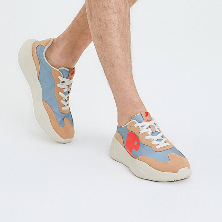 UIN Men Gray in Wood San Sebastian I Men Canvas loafers