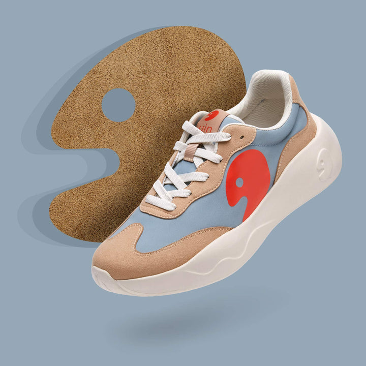 UIN Men Gray in Wood San Sebastian I Men Canvas loafers