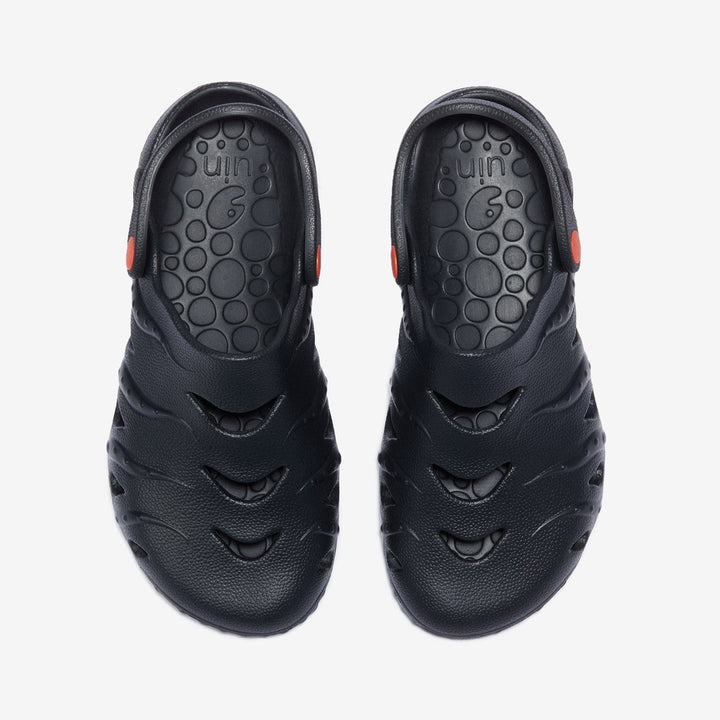 UIN Men Ink Black Octopus I Men Canvas loafers