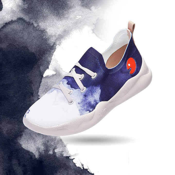 UIN Men Ink Dyeing Canvas loafers