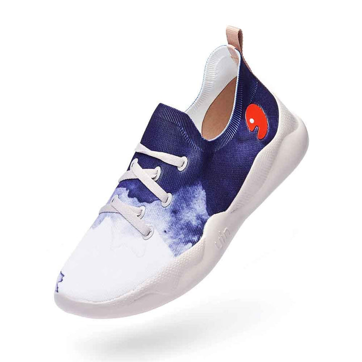 UIN Men Ink Dyeing Canvas loafers