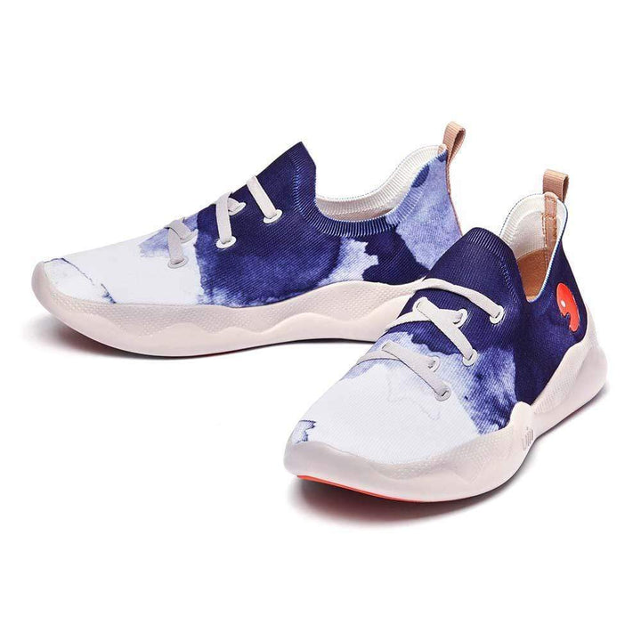 UIN Men Ink Dyeing Canvas loafers