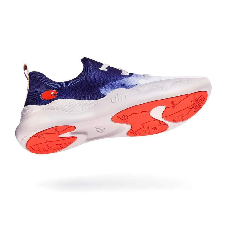 UIN Men Ink Dyeing Canvas loafers