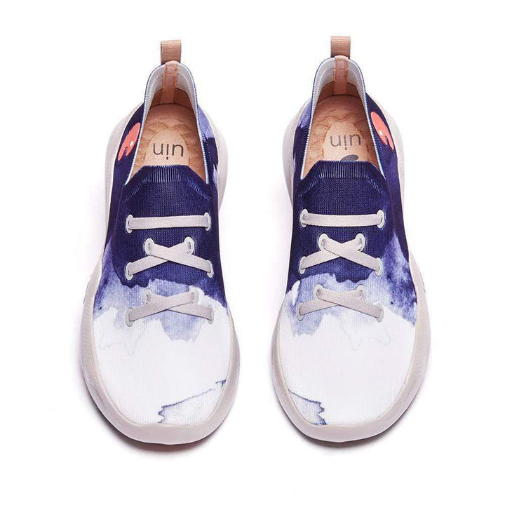 UIN Men Ink Dyeing Canvas loafers