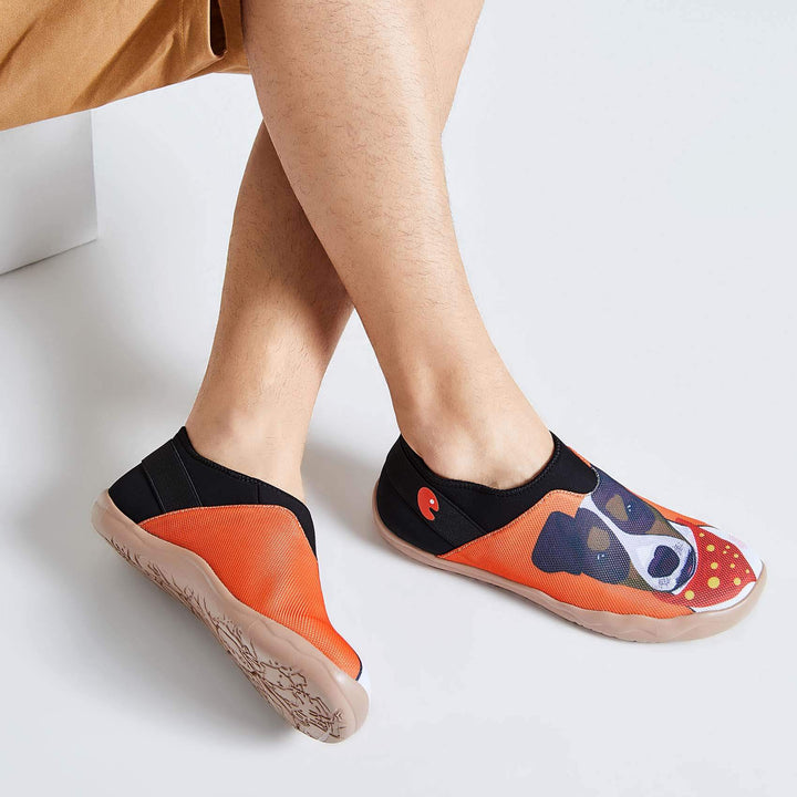 UIN Men Jack Russell Terrier Verona Canvas loafers