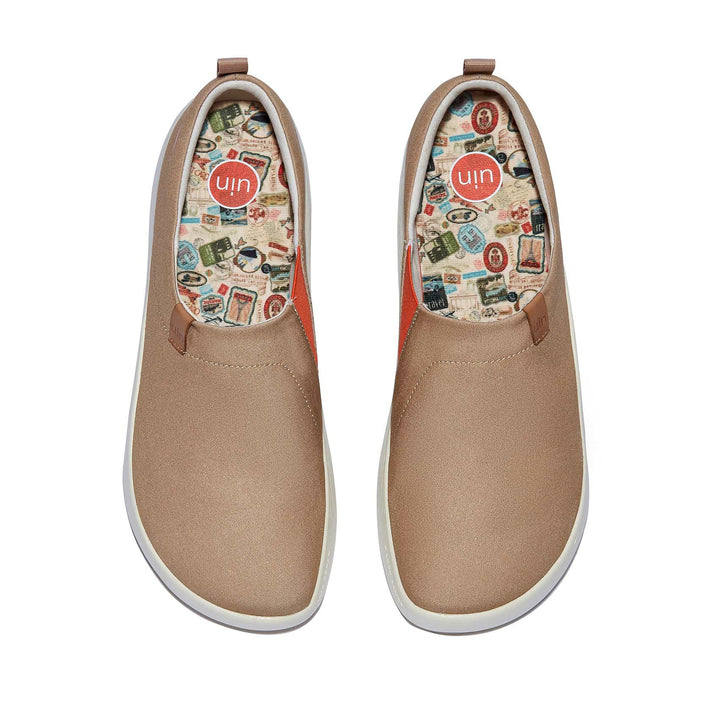 UIN Men Khaki Brown Toledo X Men Canvas loafers