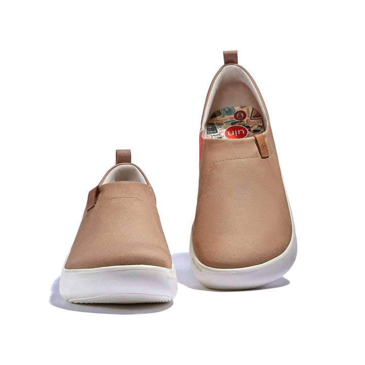 UIN Men Khaki Brown Toledo X Men Canvas loafers