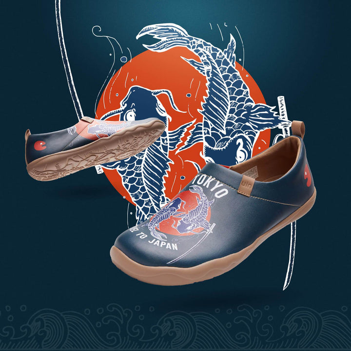 UIN Men Koi Blade Canvas loafers