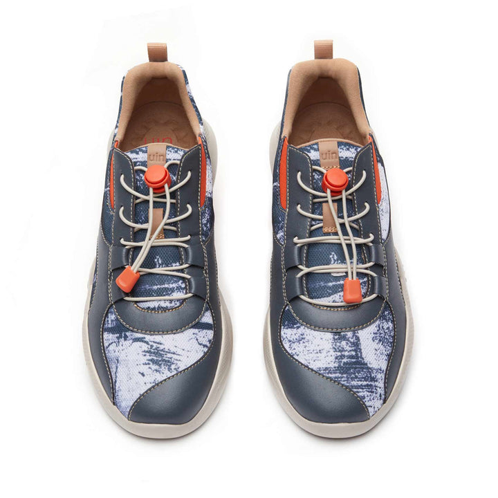 UIN Men Le Passé-Grey Mijas III Men Canvas loafers