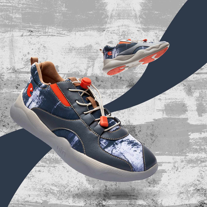 UIN Men Le Passé-Grey Mijas III Men Canvas loafers