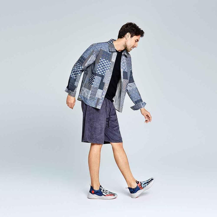 UIN Men Leopard's Eyes Men Canvas loafers