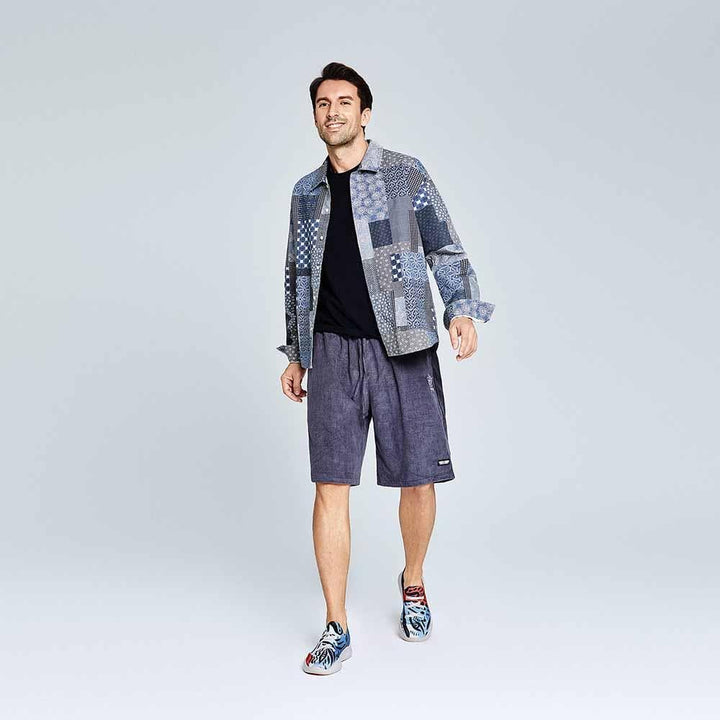 UIN Men Leopard's Eyes Men Canvas loafers