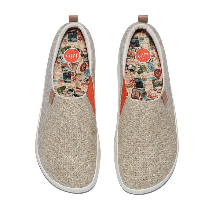 UIN Men Light Khaki Toledo X Men Canvas loafers