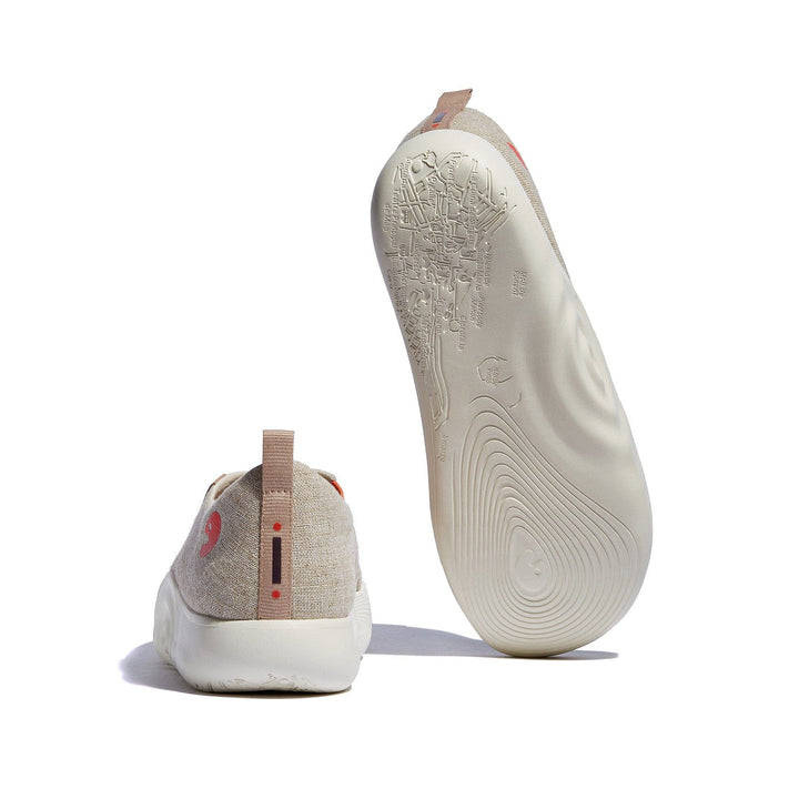 UIN Men Light Khaki Toledo X Men Canvas loafers