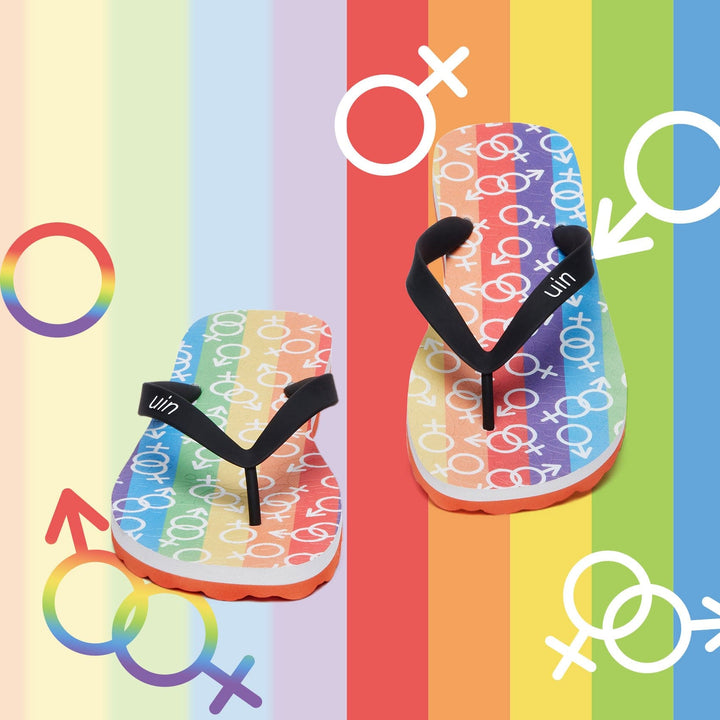 UIN Men Love is Love 3 Blanes Men Canvas loafers