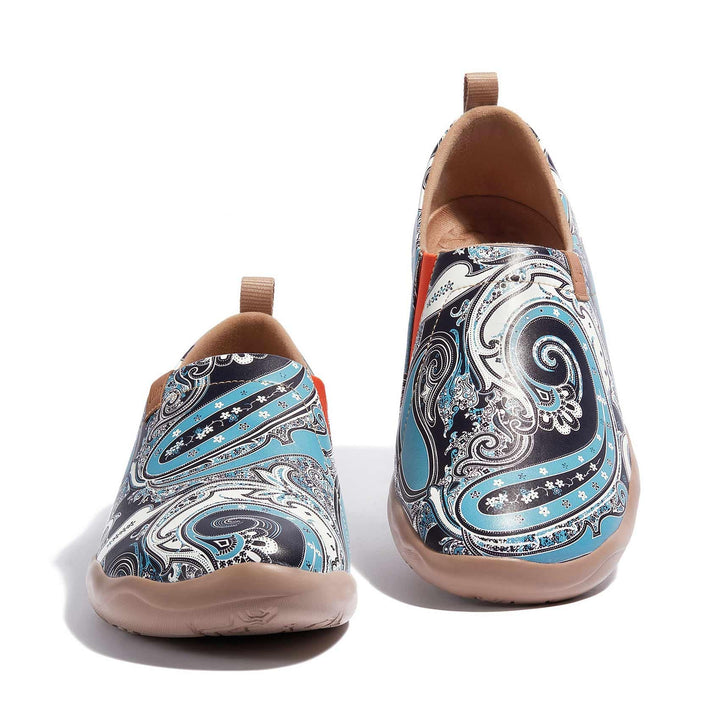 UIN Men Marine Paisley Toledo I Men Canvas loafers
