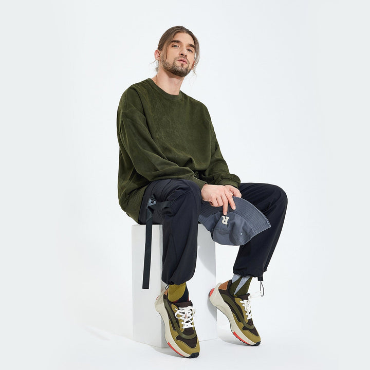 UIN Men Natural Green Sevilla II Men Canvas loafers