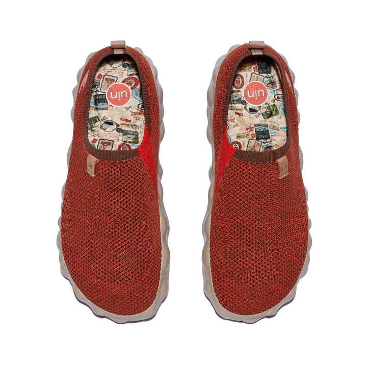 UIN Men Ochre Red Toledo VI Men Canvas loafers