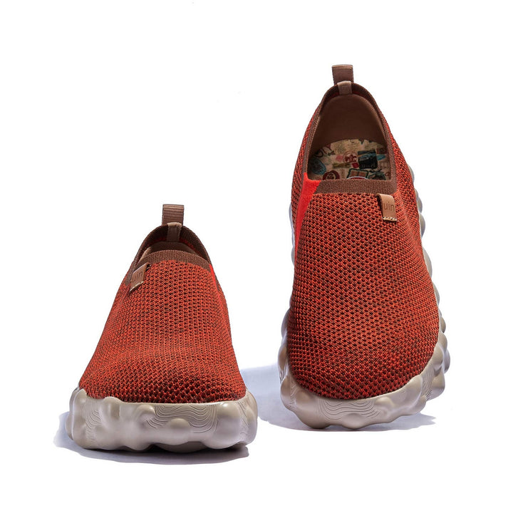 UIN Men Ochre Red Toledo VI Men Canvas loafers