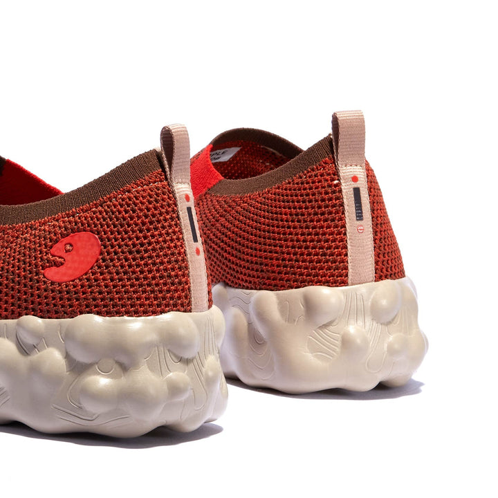 UIN Men Ochre Red Toledo VI Men Canvas loafers