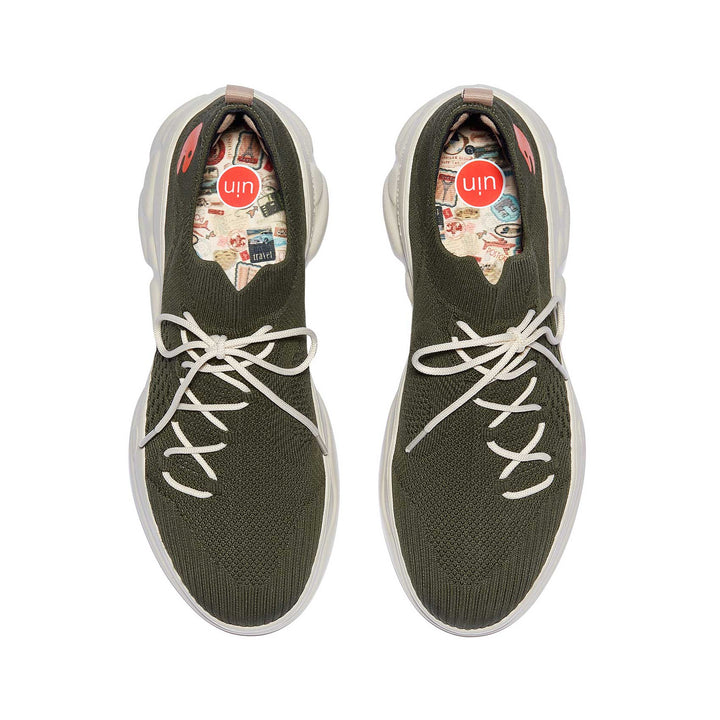 UIN Men Olive Green Ronda VI Men Canvas loafers