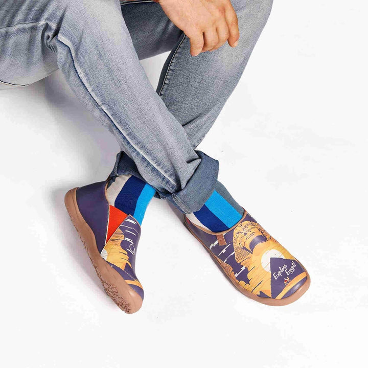 UIN Men (Pre-sale) Great Sphinx of Giza Canvas loafers