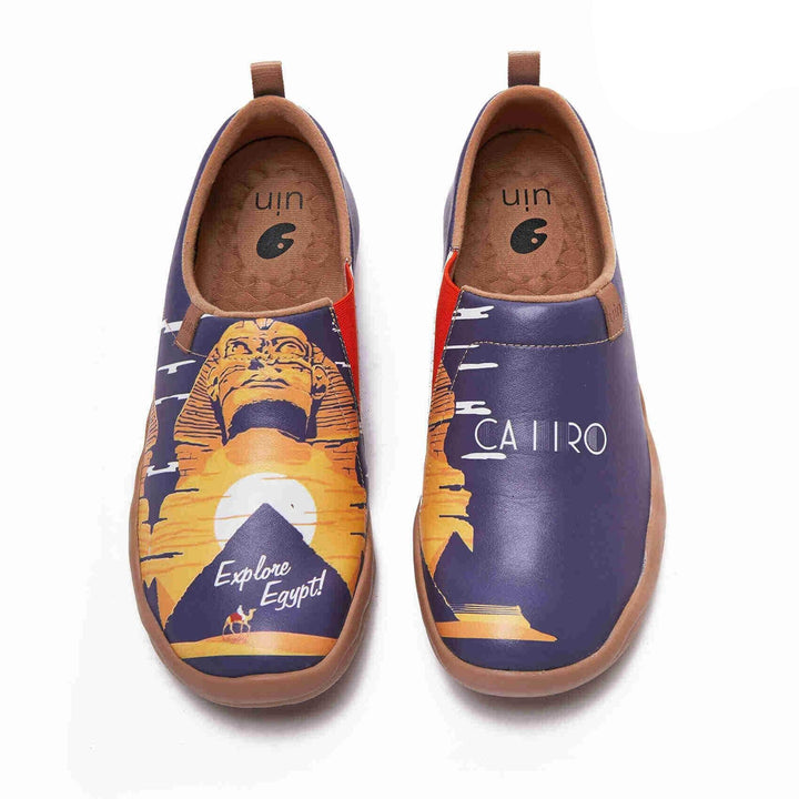 UIN Men (Pre-sale) Great Sphinx of Giza Canvas loafers