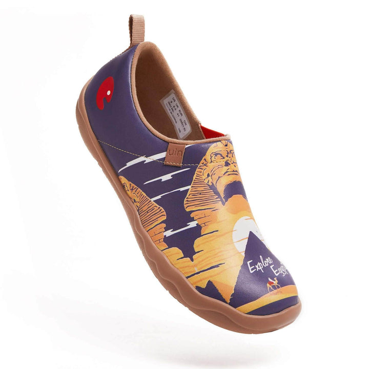 UIN Men (Pre-sale) Great Sphinx of Giza Canvas loafers