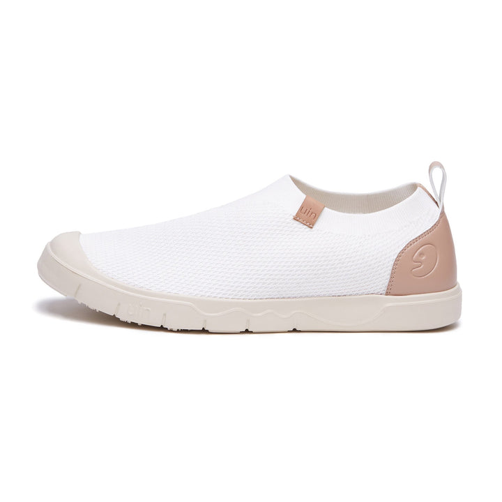 UIN Men Pure White Cadiz II Men Canvas loafers