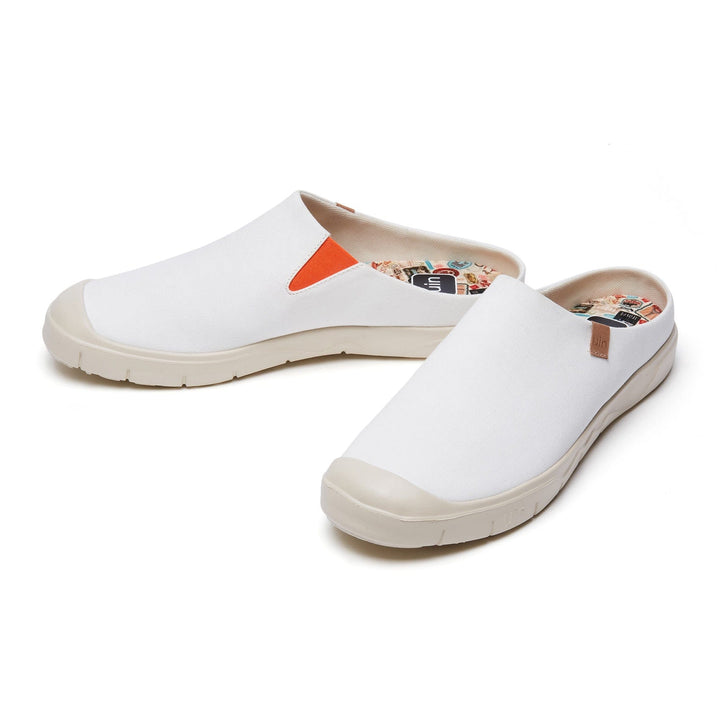 UIN Men Pure White Cadiz III Men Canvas loafers