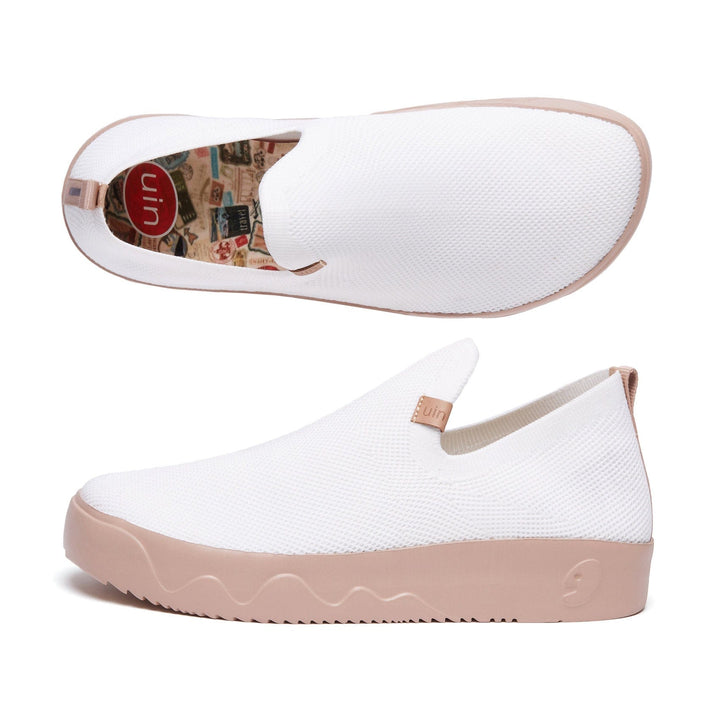 UIN Men Pure White Fuerteventura I Men Canvas loafers