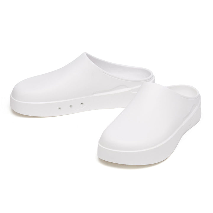 UIN Men Pure White Tenerife Men Canvas loafers