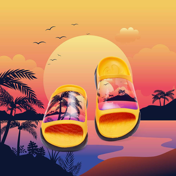 UIN Footwear Men Romantic Island Ibiza Slides Canvas loafers